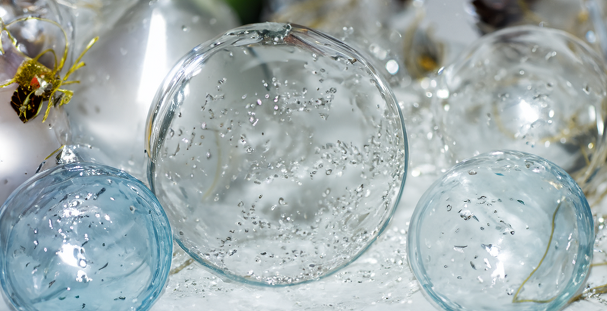 Juldekorationer av glas